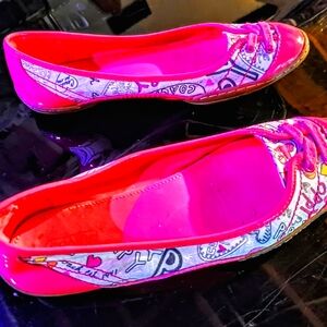 Coach Pink Poppy Flats